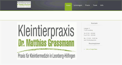 Desktop Screenshot of kleintierpraxis-grassmann.de